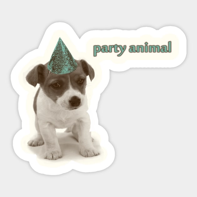 Party Animal Sticker by micklyn